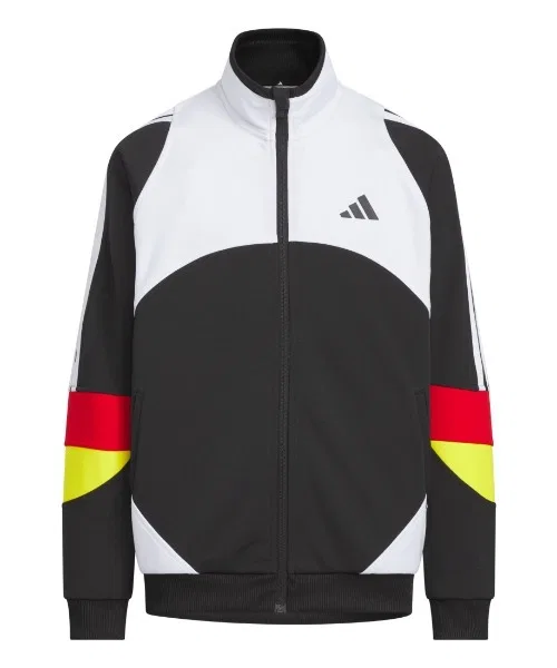 Детская тренировочная куртка adidas K MH CB, белый/черный