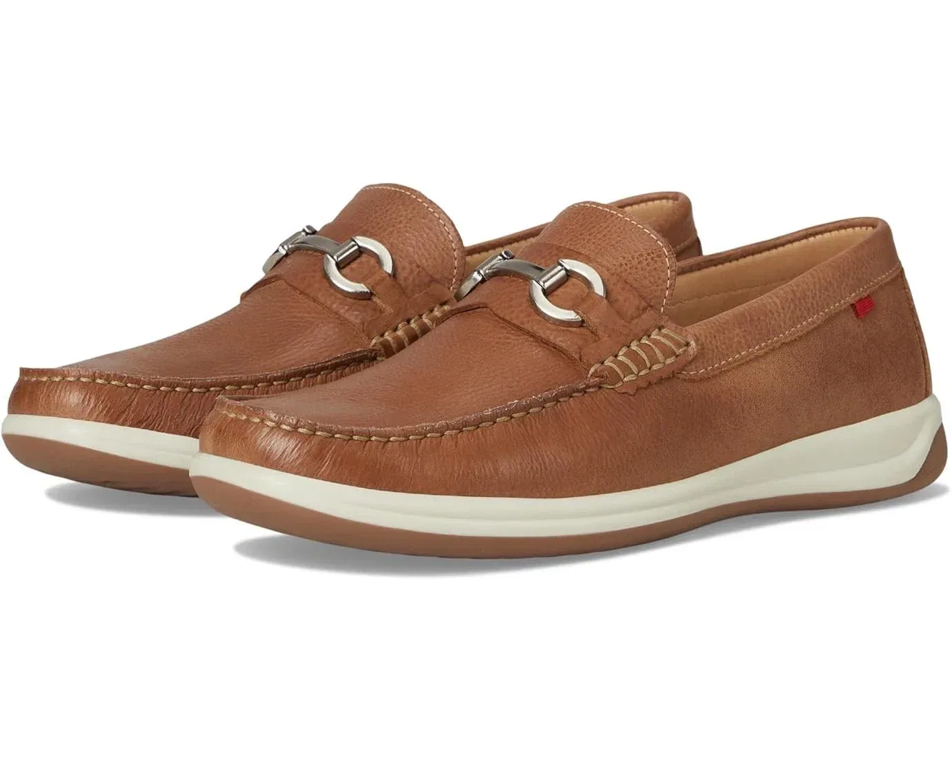 Мужские лоферы Marc Joseph New York Ford Street цвета коньяк, слипоны HAWK2522