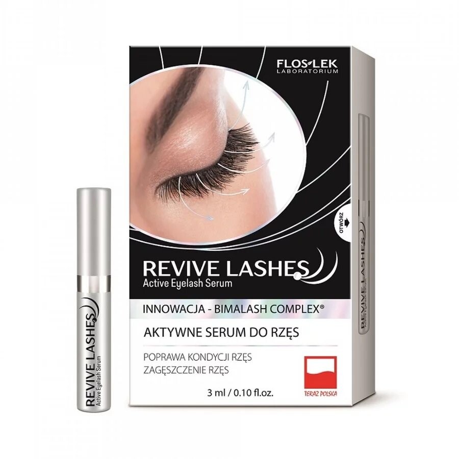 

Flos Lek, Revive Lashes, сыворотка, стимулирующая рост ресниц, 3 мл Flos-Lek