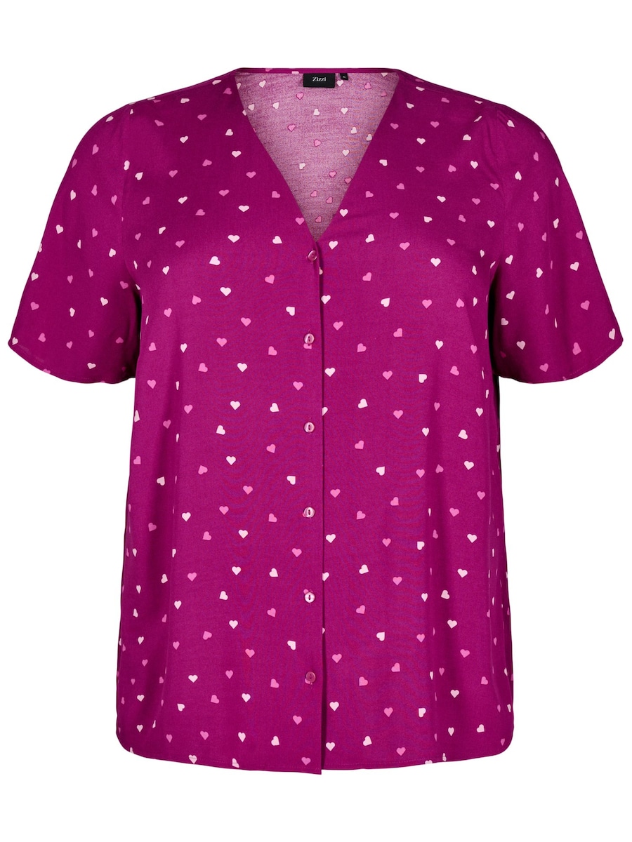 

Пижамная рубашка Zizzi, розовый/светло-розовый
