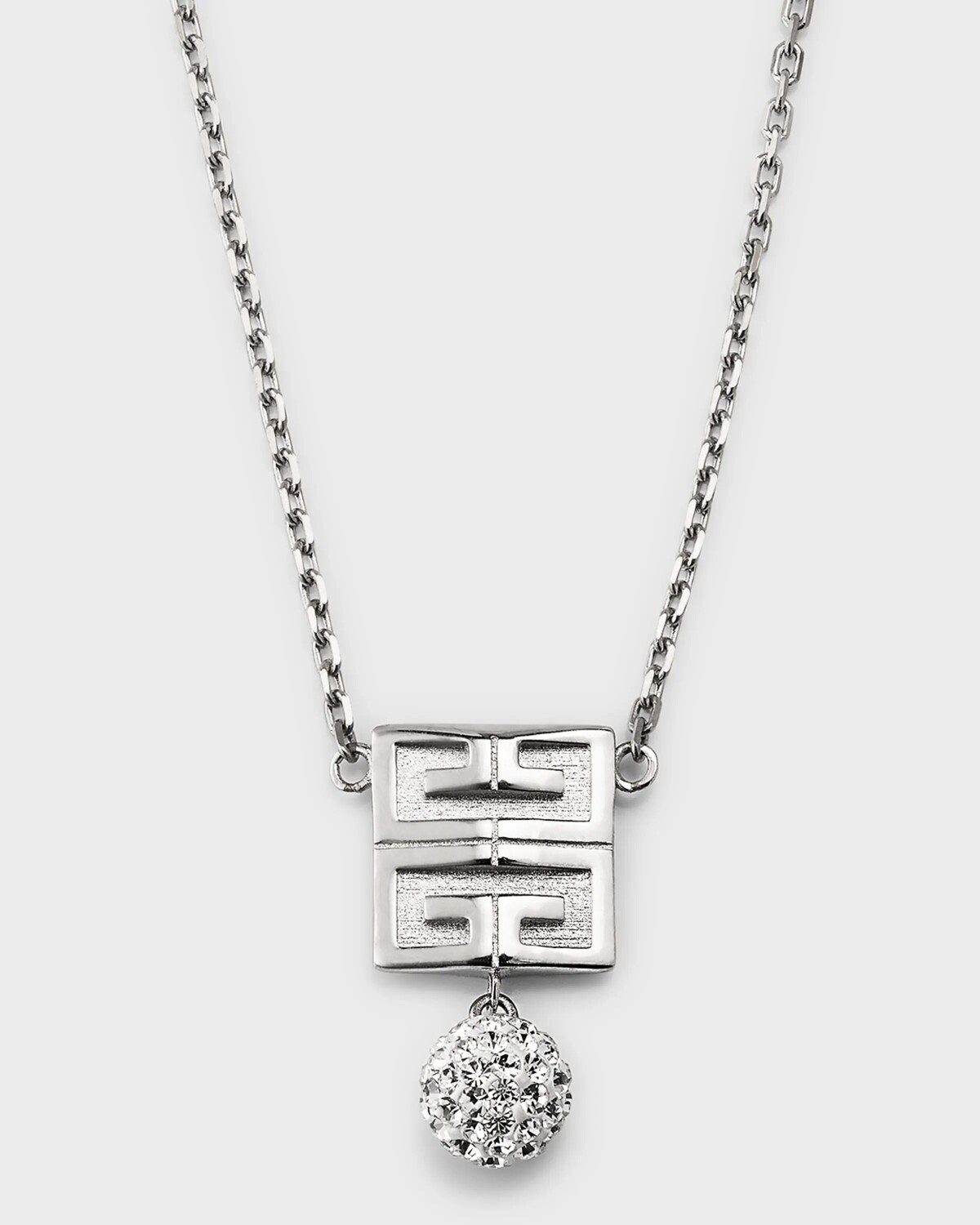 

Ожерелье с серебристыми кристаллами 4G Givenchy, цвет Silvery