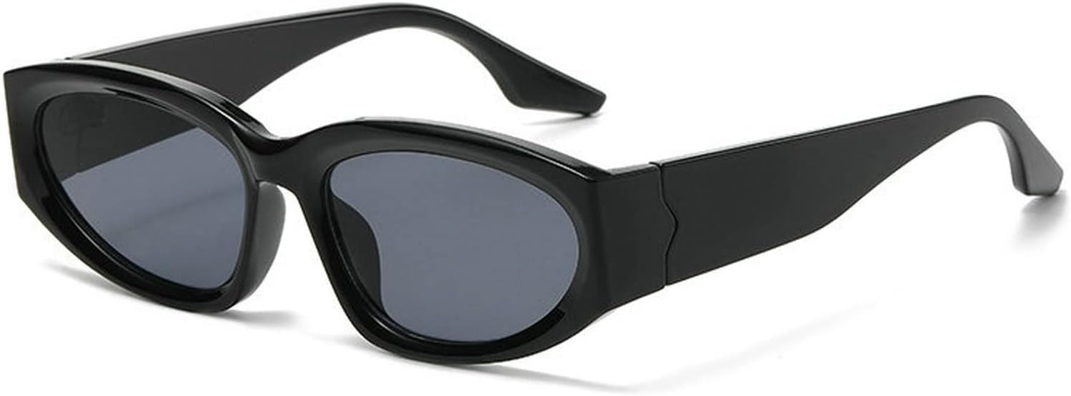 

Солнцезащитные очки COTIA в стиле ретро «кошачий глаз» для женщин, модный дизайн, овальные линзы, защита от УФ-излучения UV400, модные солнцезащитные очки для мужчин с цветным градиентом, Black