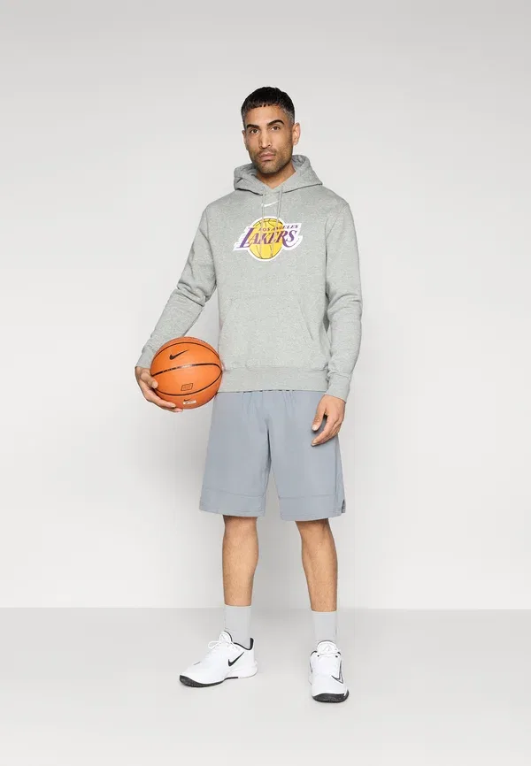 Футболка Nike Performance Los Angeles Lakers LAL Club Logo Club Wear, темно-серый меланж — фото 2