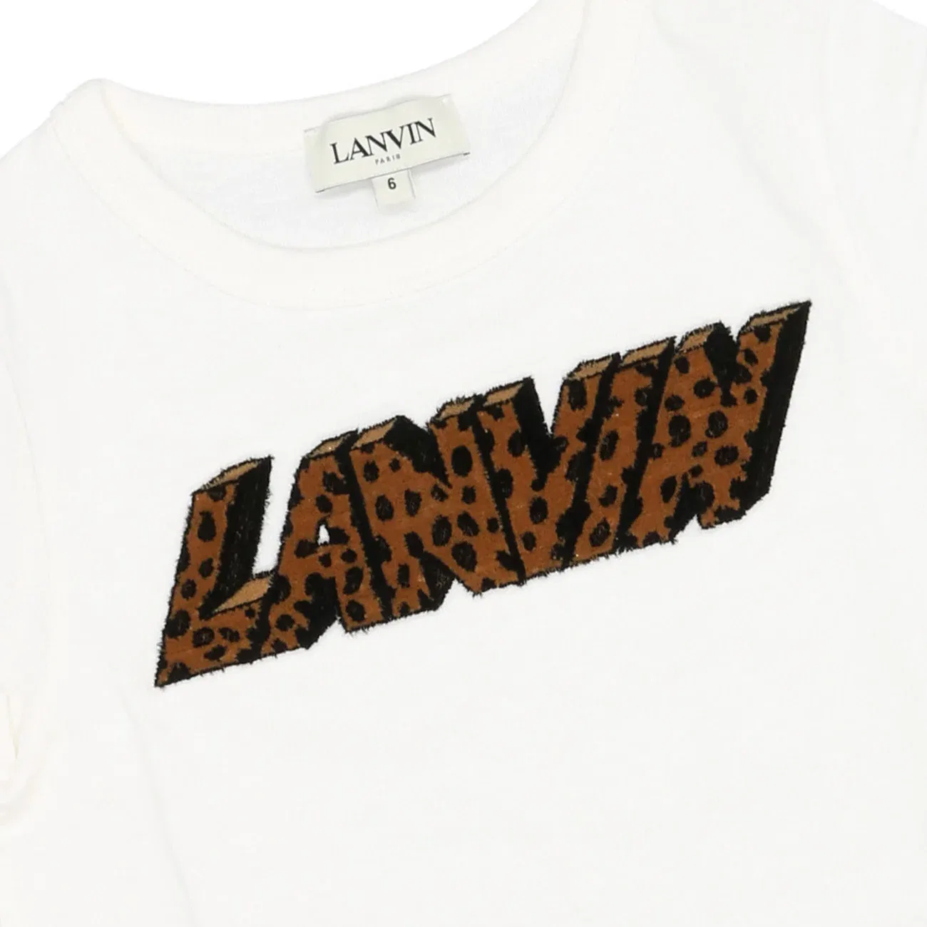 Футболка белая Lanvin Kids — фото 4