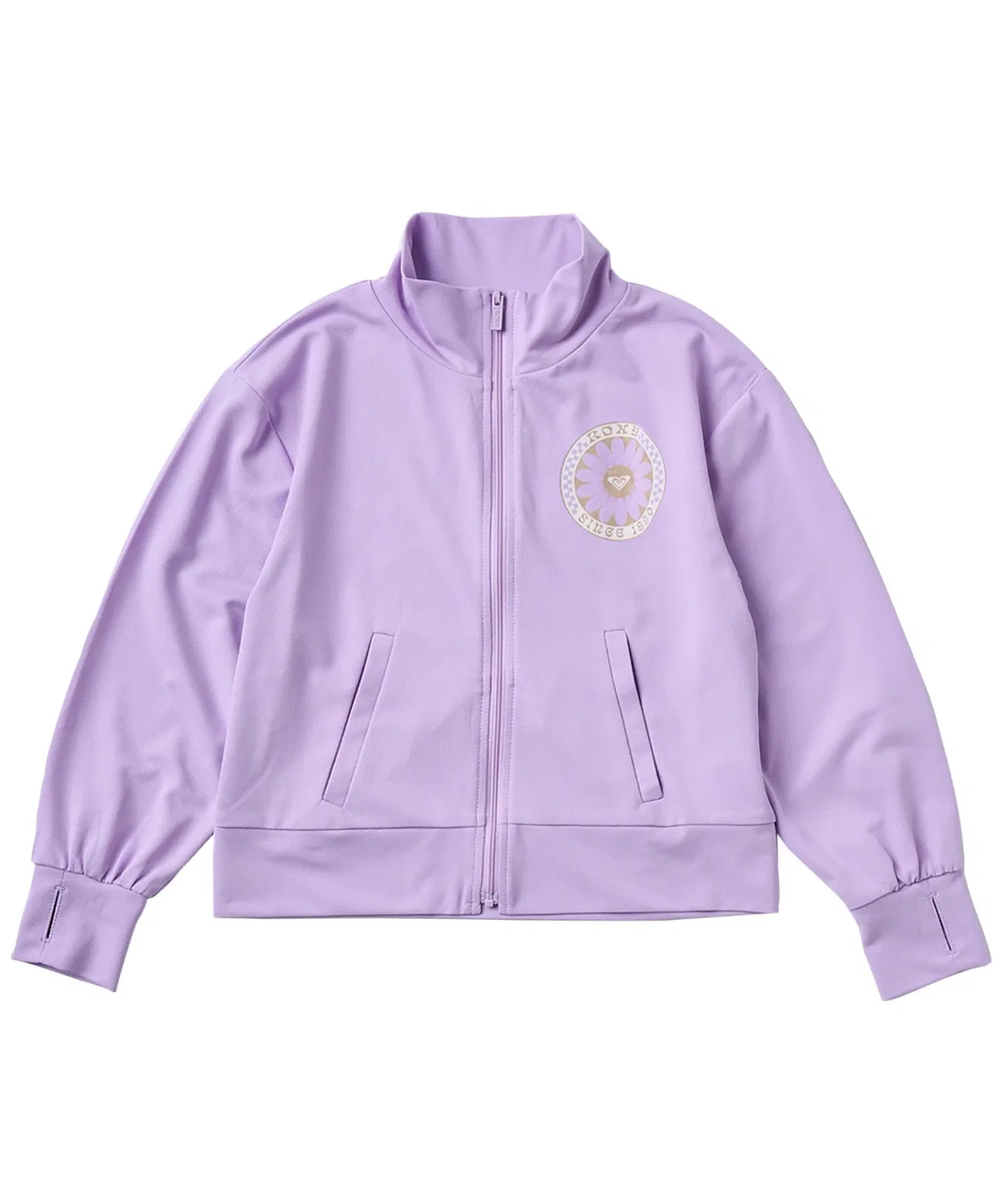 Рашгард детский Roxy Mini Wild Flower Zip, фиолетовый