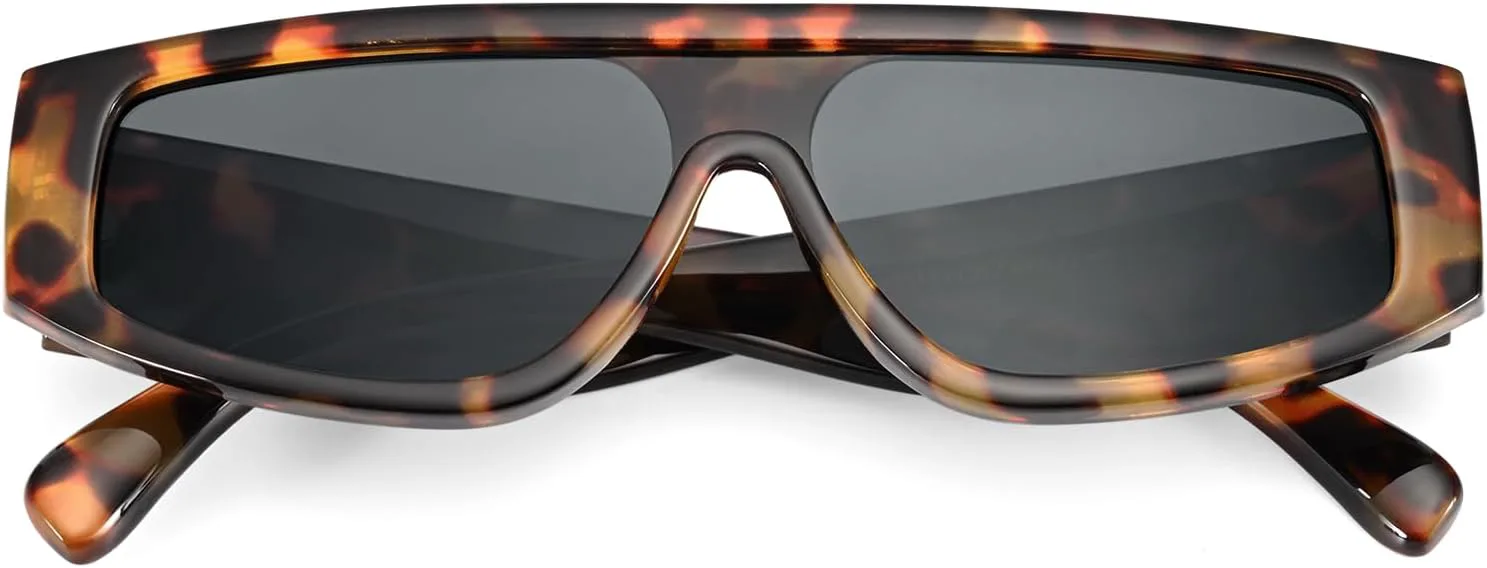 

Женские ретро-солнцезащитные очки Dollger в форме «кошачий глаз» со встроенными линзами и плоской верхней частью для активного отдыха на природе, Tortoiseshell