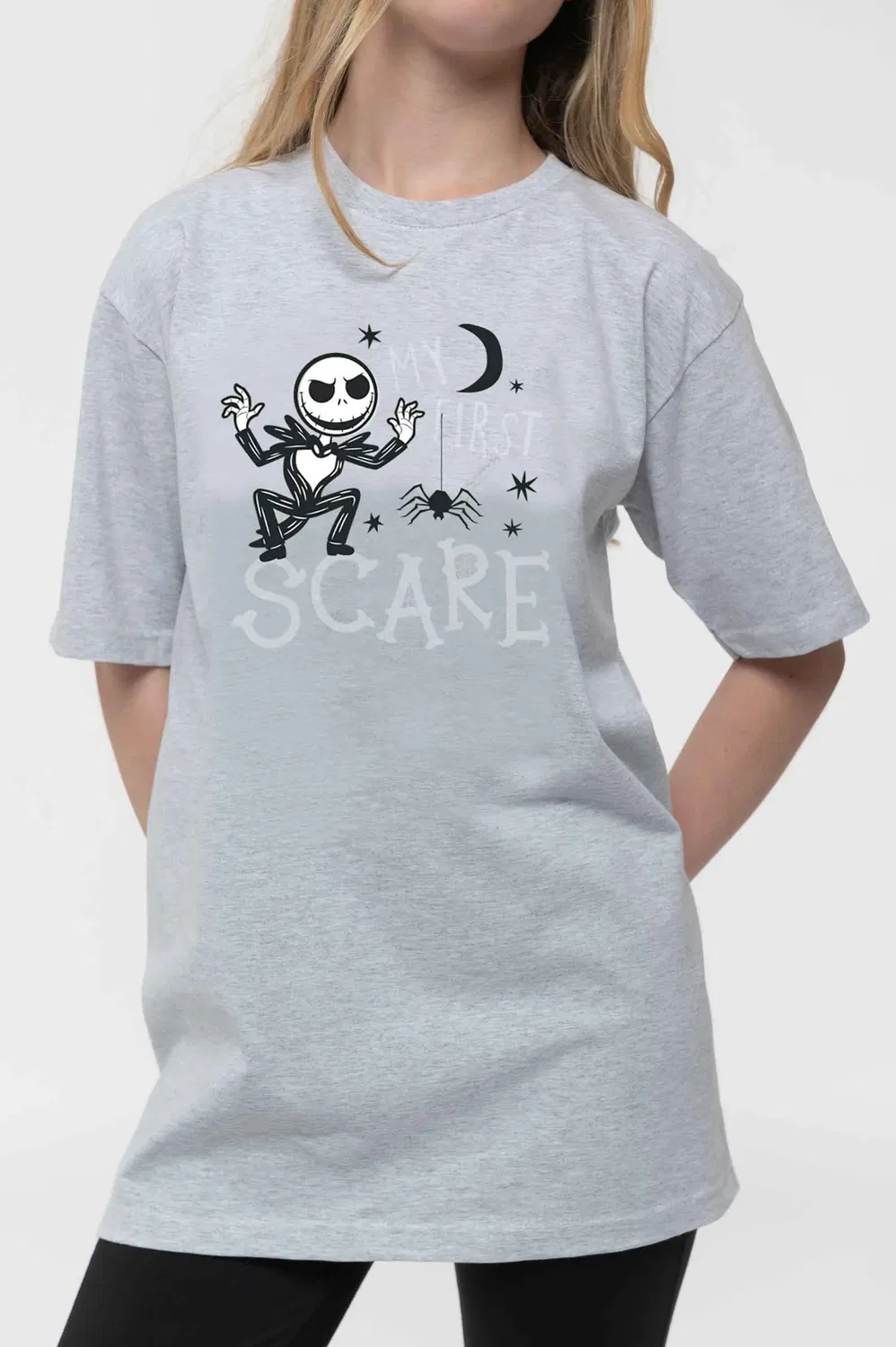 Детская футболка The Nightmare Before Christmas Disney, серый — фото 3