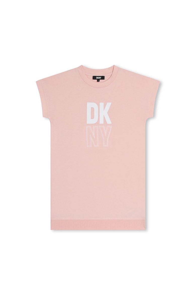 

Платье-Футболка с логотипом Dkny, розовый