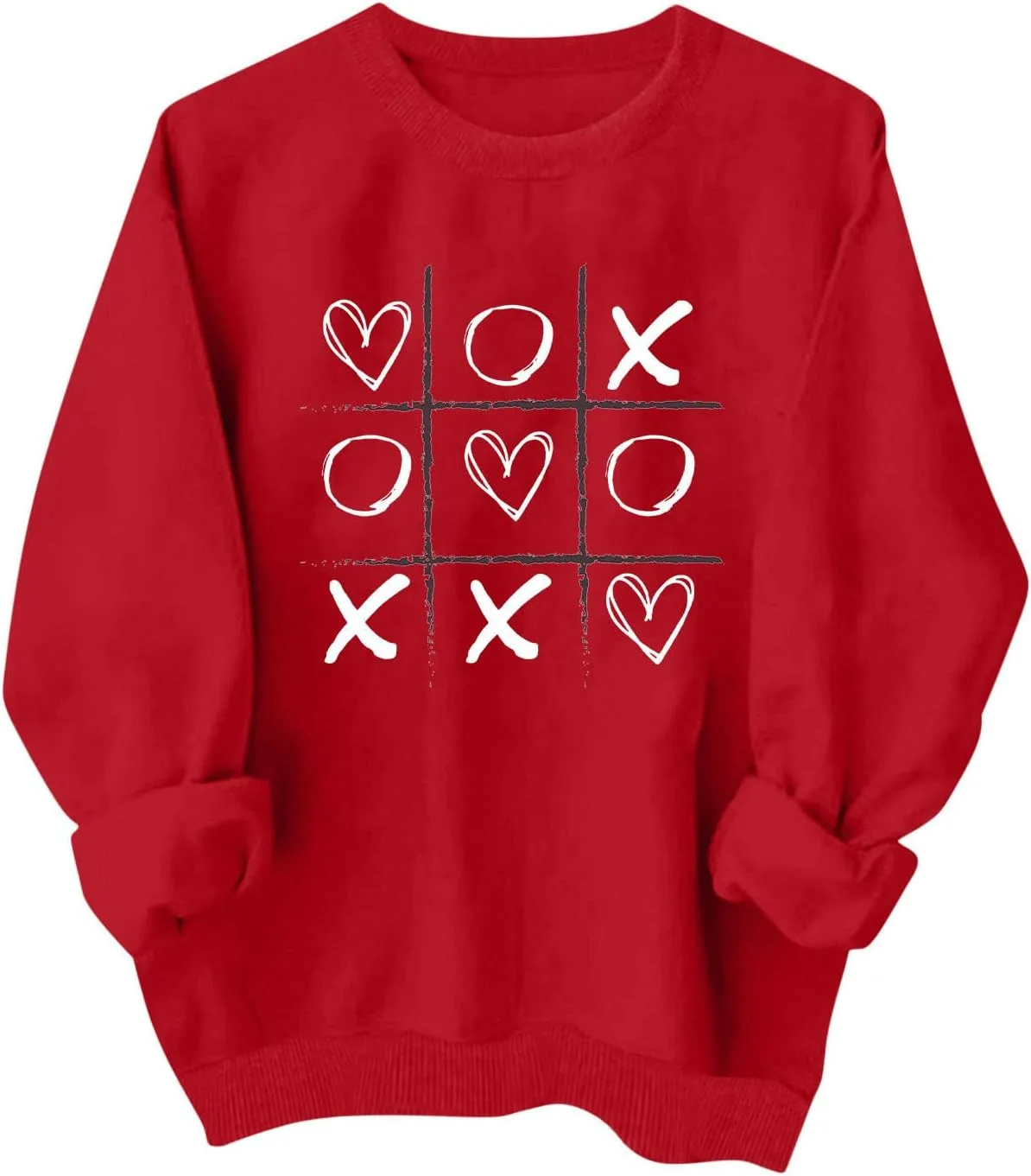 

Свитшот женский с принтом в виде сердца Mzkdieey