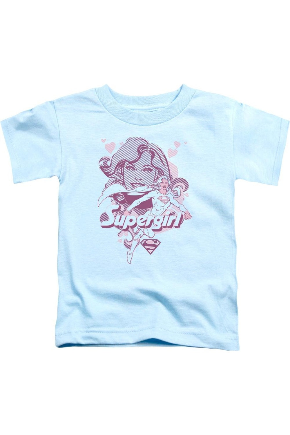 

Футболка с коротким рукавом Supergirl от DC Comics для детей Gildan, светло-голубой