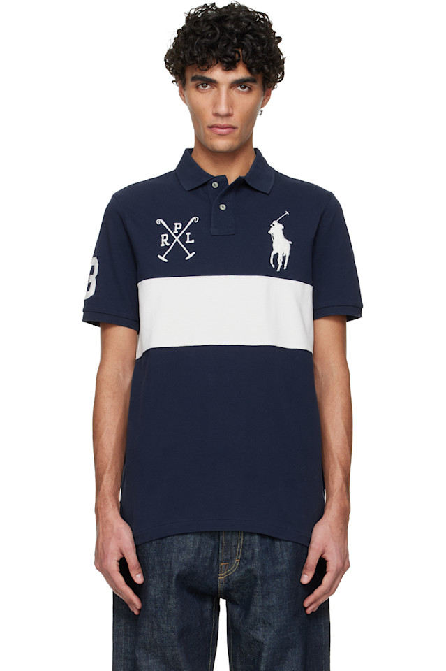 

Polo Ralph Lauren Поло Big Pony в сине-белых тонах