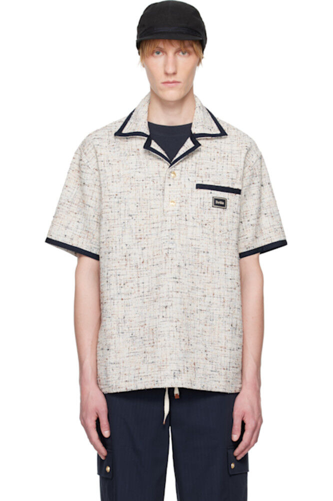 

Бежево-синее поло 'Le Polo Drôle Tweed' Drôle De Monsieur