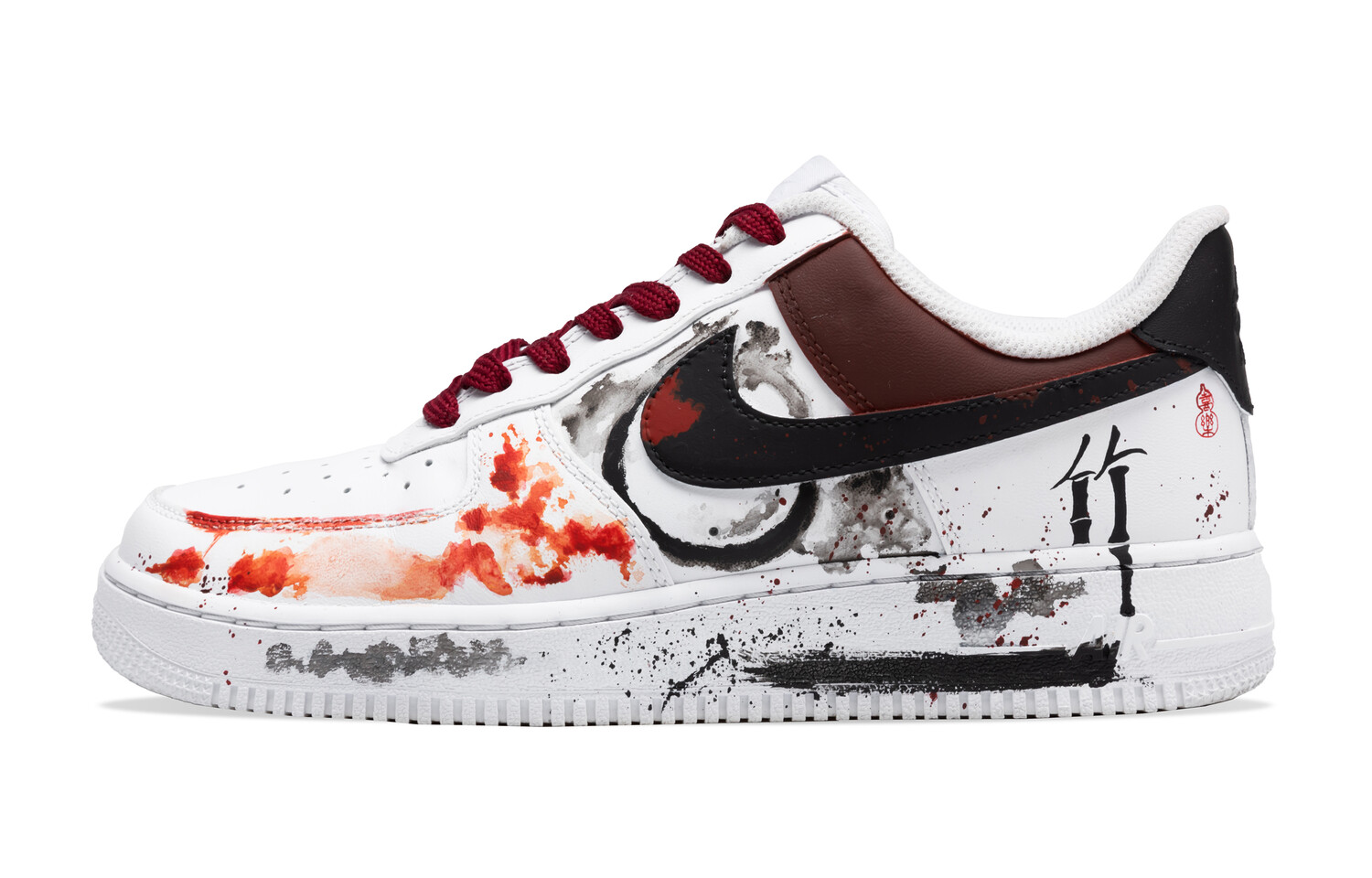 

Кроссовки Air Force 1 для скейтборда унисекс с низким верхом белого цвета Nike, красный