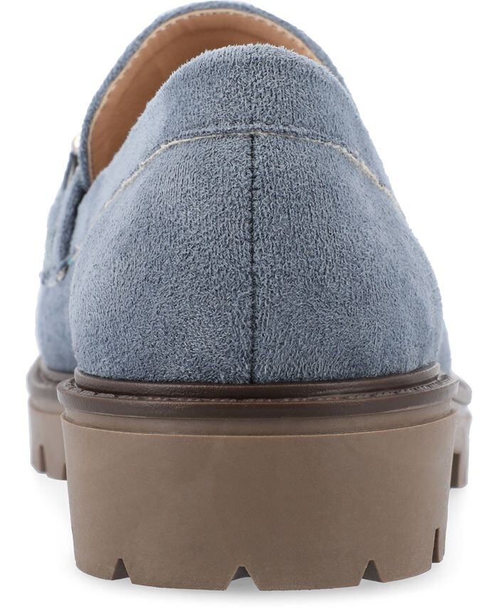 Женские лоферы Jessamey Tru Comfort с протекторной подошвой из пеноматериала Journee Collection, синий — фото 3