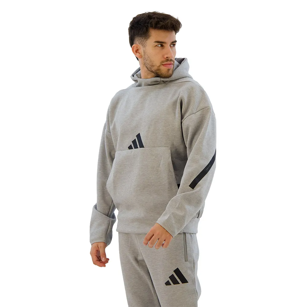 Худи adidas New Z.N.E, серый — фото 3