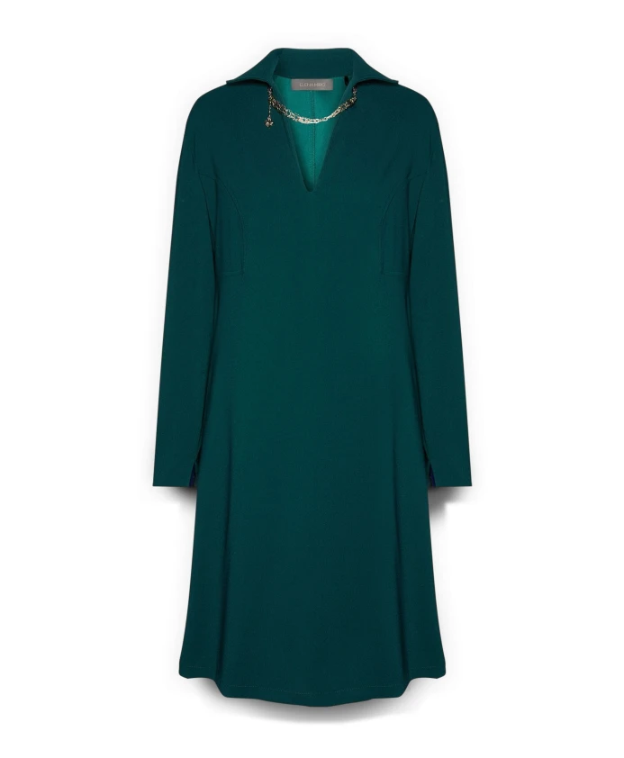 

Платье из эластичного крепа с V-образным вырезом Elena Mirã², зеленый