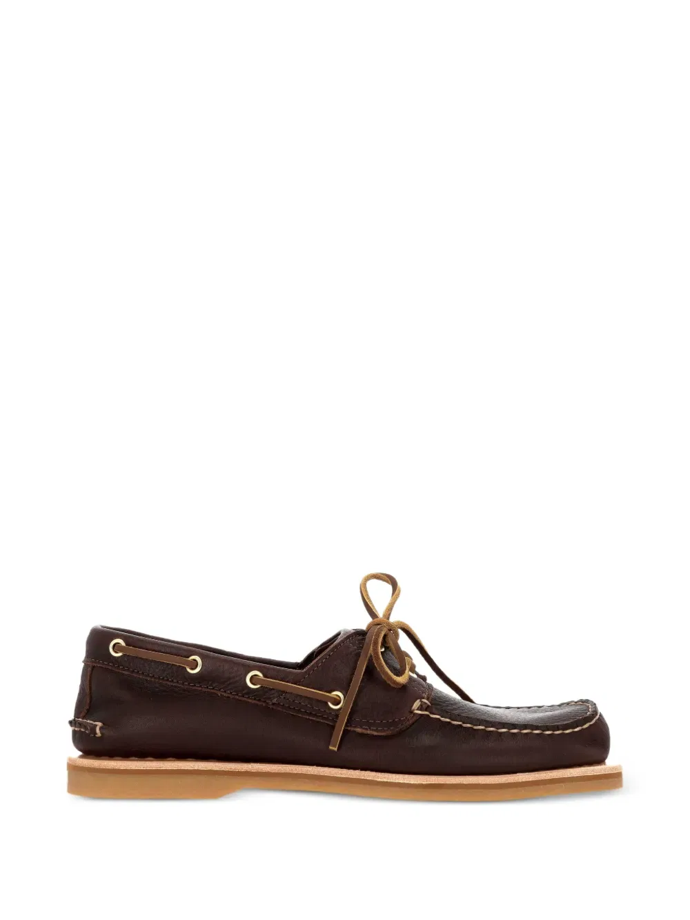 Кожаные лодочные туфли на шнуровке Timberland, коричневый