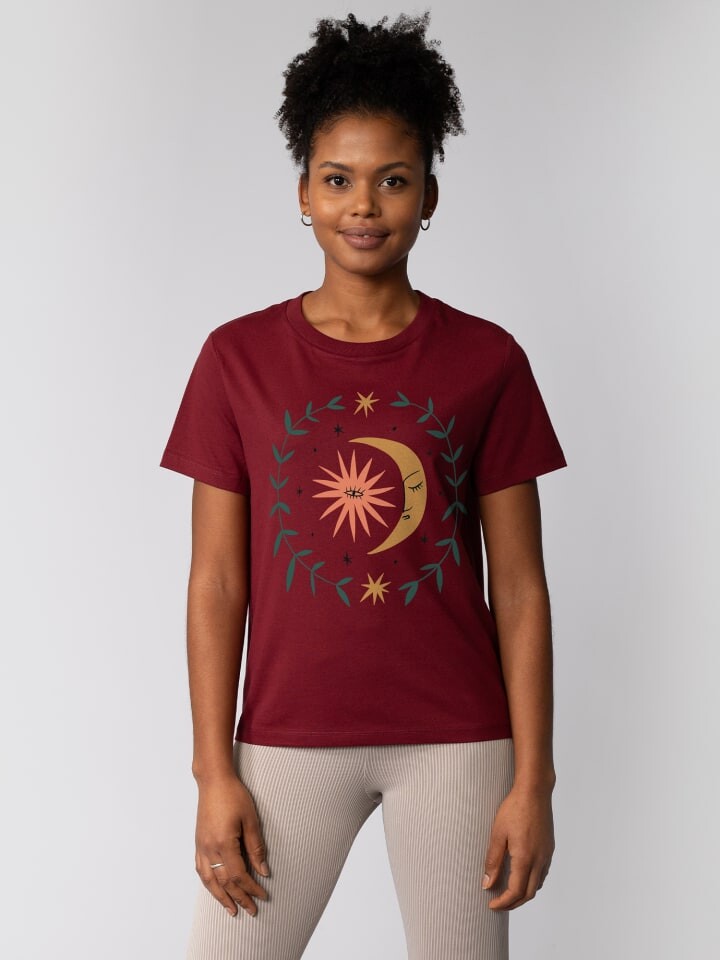 

Футболка wat Apparel T-Shirt Love and flex, цвет Weinrot
