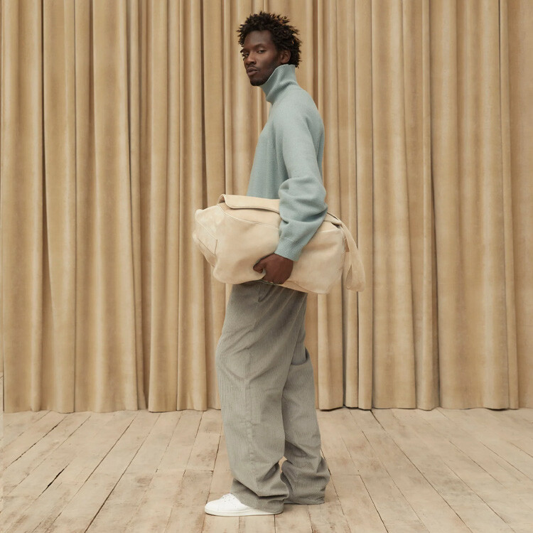 SS23 Повседневные брюки мужские Seal Grey Fear Of God Essentials, серый — фото 3