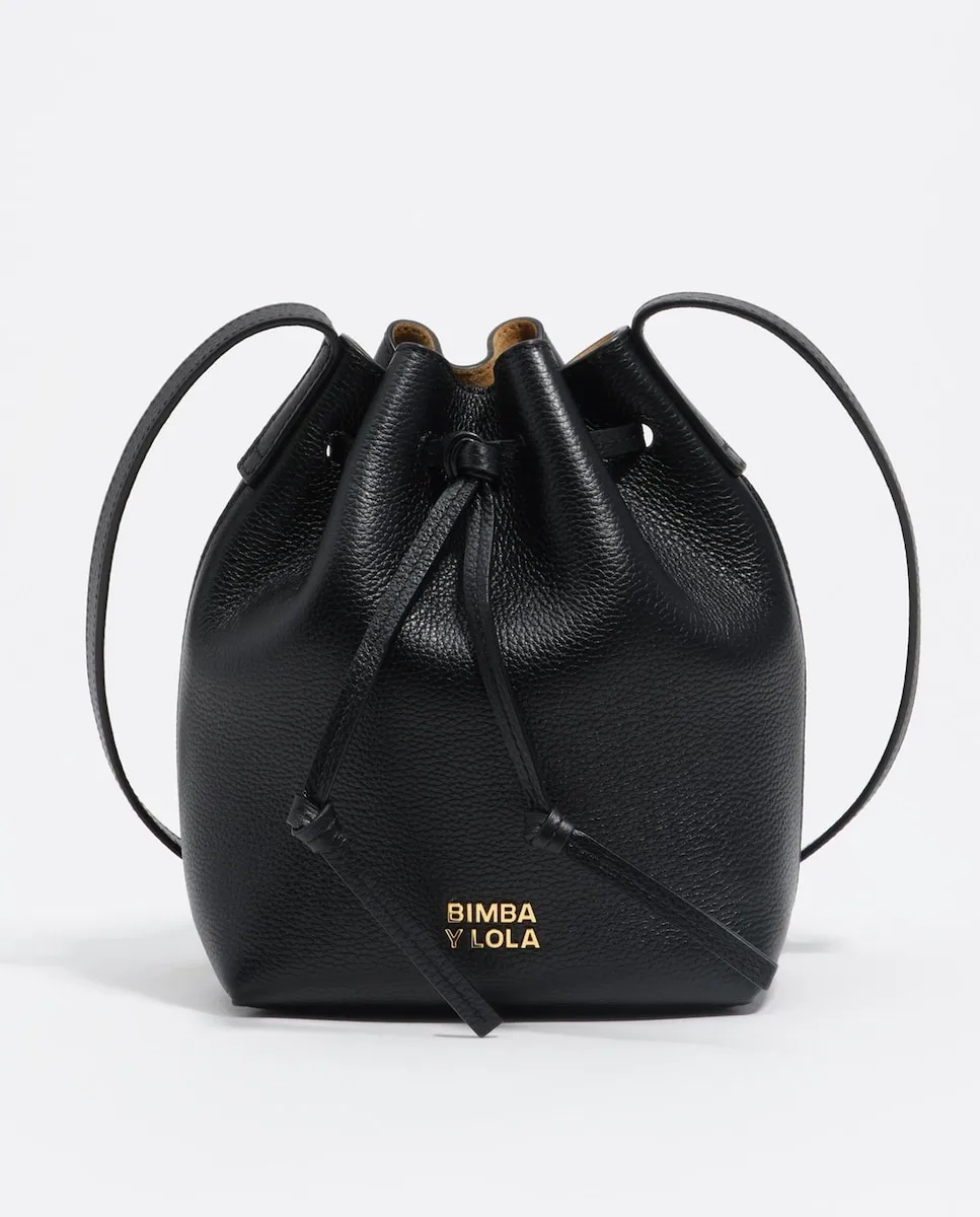

Женская кожаная сумка через плечо с логотипом Bimba y Lola, черный