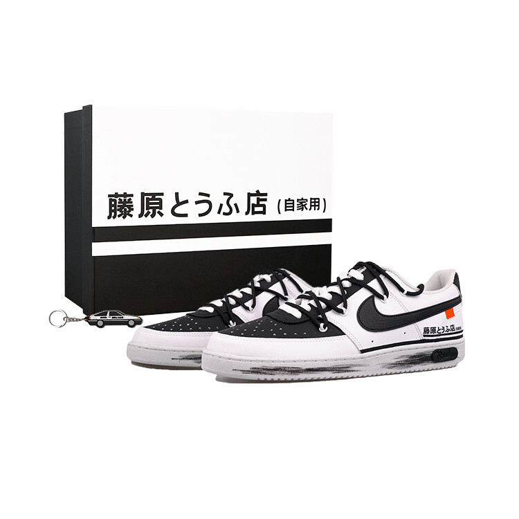 

Кроссовки Nike Court Vision Low Skateboarding Shoes Men Low-top White, черный/белый