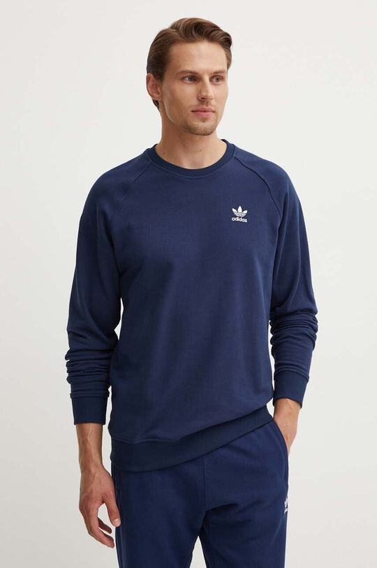 

Хлопковая толстовка adidas Originals, темно-синий