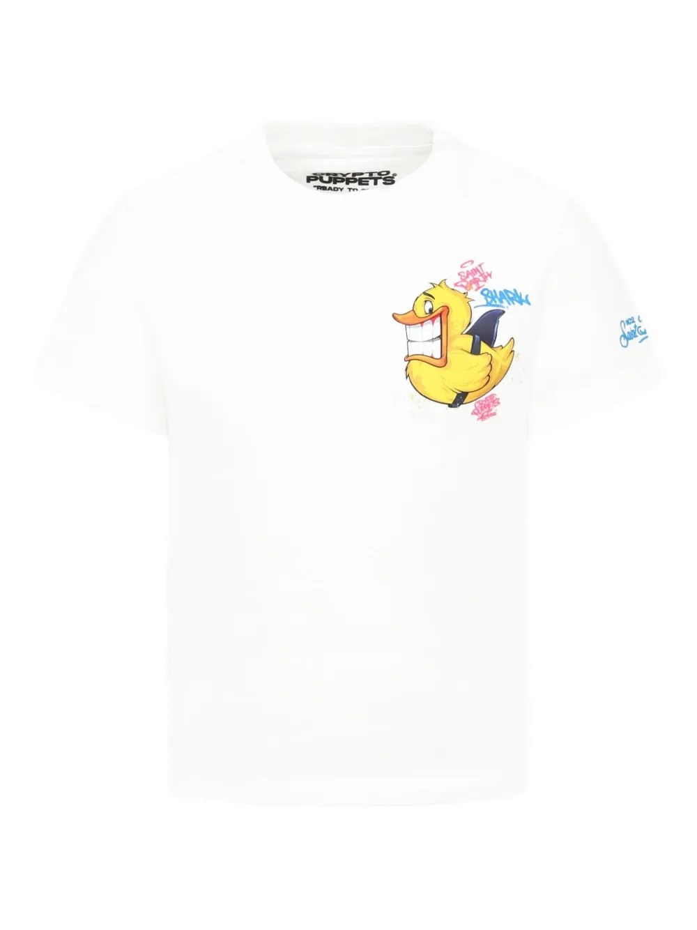 

Футболка с принтом утенка Mc2 Saint Barth Kids, белый