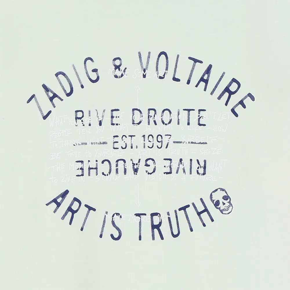 Футболка с короткими рукавами Zadig & Voltaire X60580, зеленый — фото 3