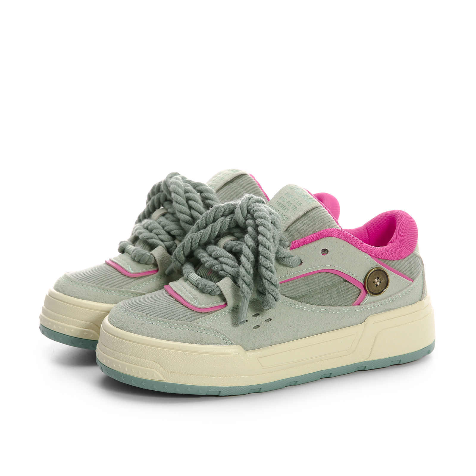 

Кроссовки Lovely you Skateboarding Shoes Women's Low-top Mint Green, мятно-зеленый