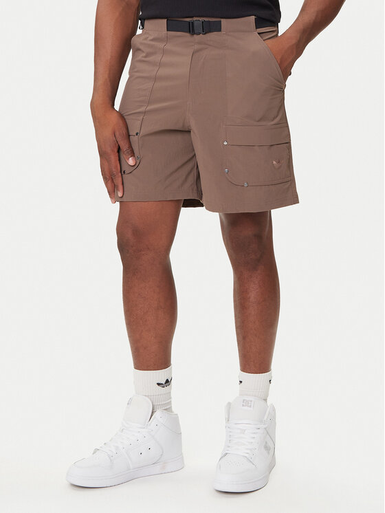 

Шорты из ткани loose fit Premium Essentials Utility Cargo JW1081 Adidas, коричневый