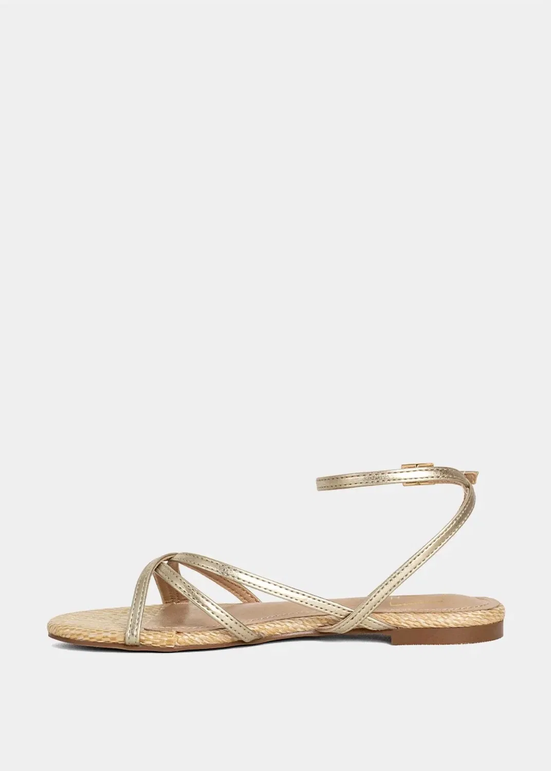 SHU SHOP Детские мини-сандалии Dana золотистого цвета — фото 4