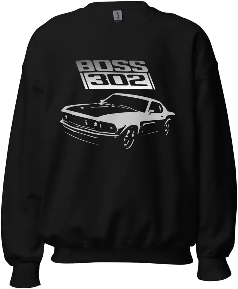 

Толстовка с принтом 1969 stang Boss 302 Muscle Car Drag Race Street Racing, черная JG Infinite