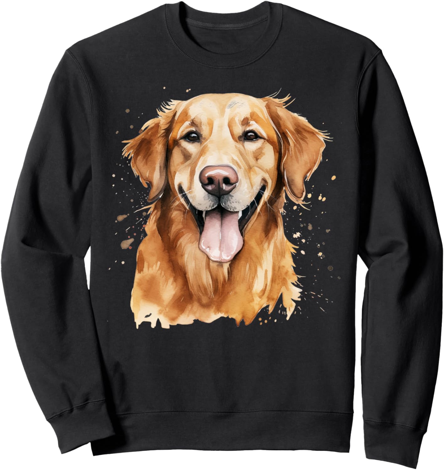 

Толстовка с изображением золотистого ретривера, выполненная в акварельном стиле Golden Retriever Gifts For Dog Lovers