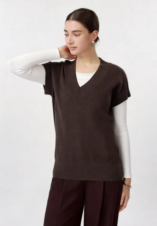 

Простая футболка Anna Field, Chocolate Brown, Коричневый, Простая футболка Anna Field, Chocolate Brown