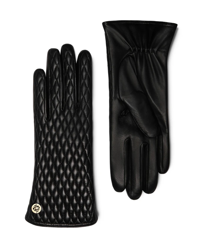 

Перчатки из козьей кожи с розеткой Honorã Isabel Bernard, черный