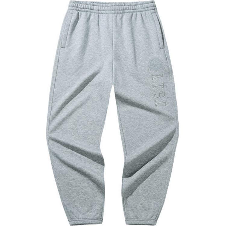 

Трикотажные спортивные брюки Anta Life Collection, мужские, серые, цвет "меланжевый", Gray Heather Gray