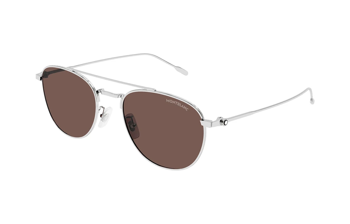 

MONTBLANC Пилотские солнцезащитные очки Pilot frame, Silver