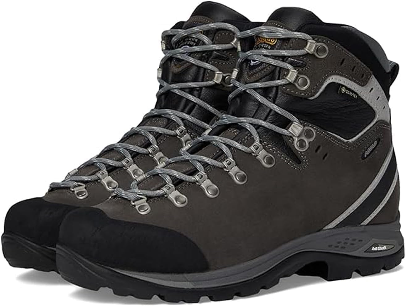 

Мужские трекинговые ботинки ASOLO Greenwood EVO GV из водоотталкивающей кожи Perwanger с амортизирующей подошвой, высокие, с резиновым носком, Graphite