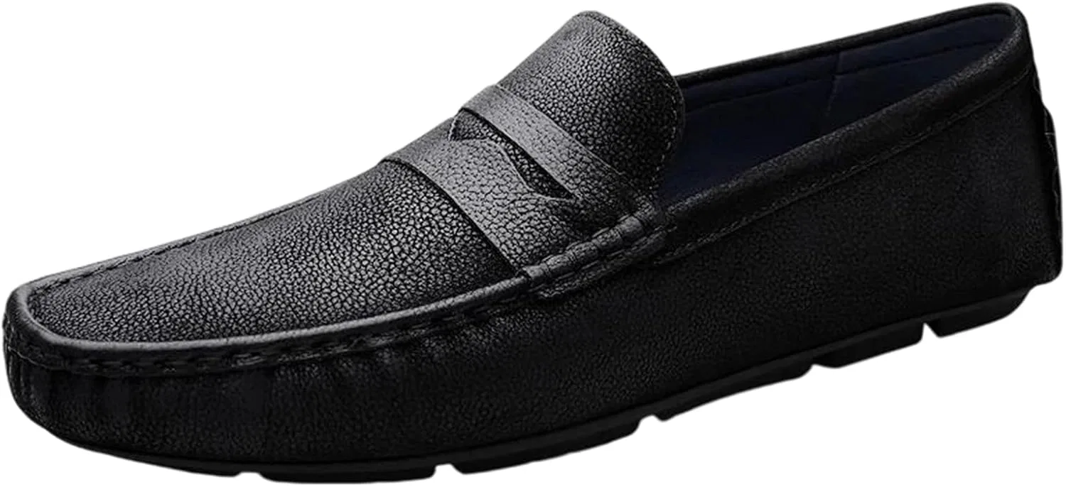 Лоферы мужские кожаные Adhdyuud Penny Loafers, New5