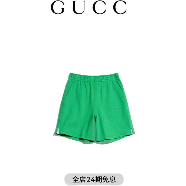 Шорты детские GUCCI Kids Shorts зеленые — фото 3