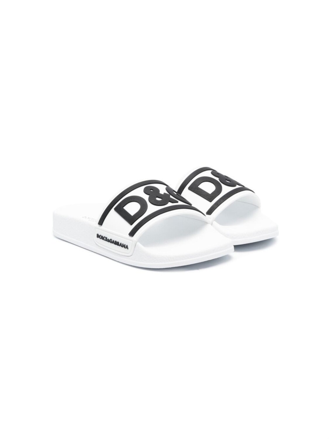 

Dolce & Gabbana шлепанцы с тисненым логотипом, белый