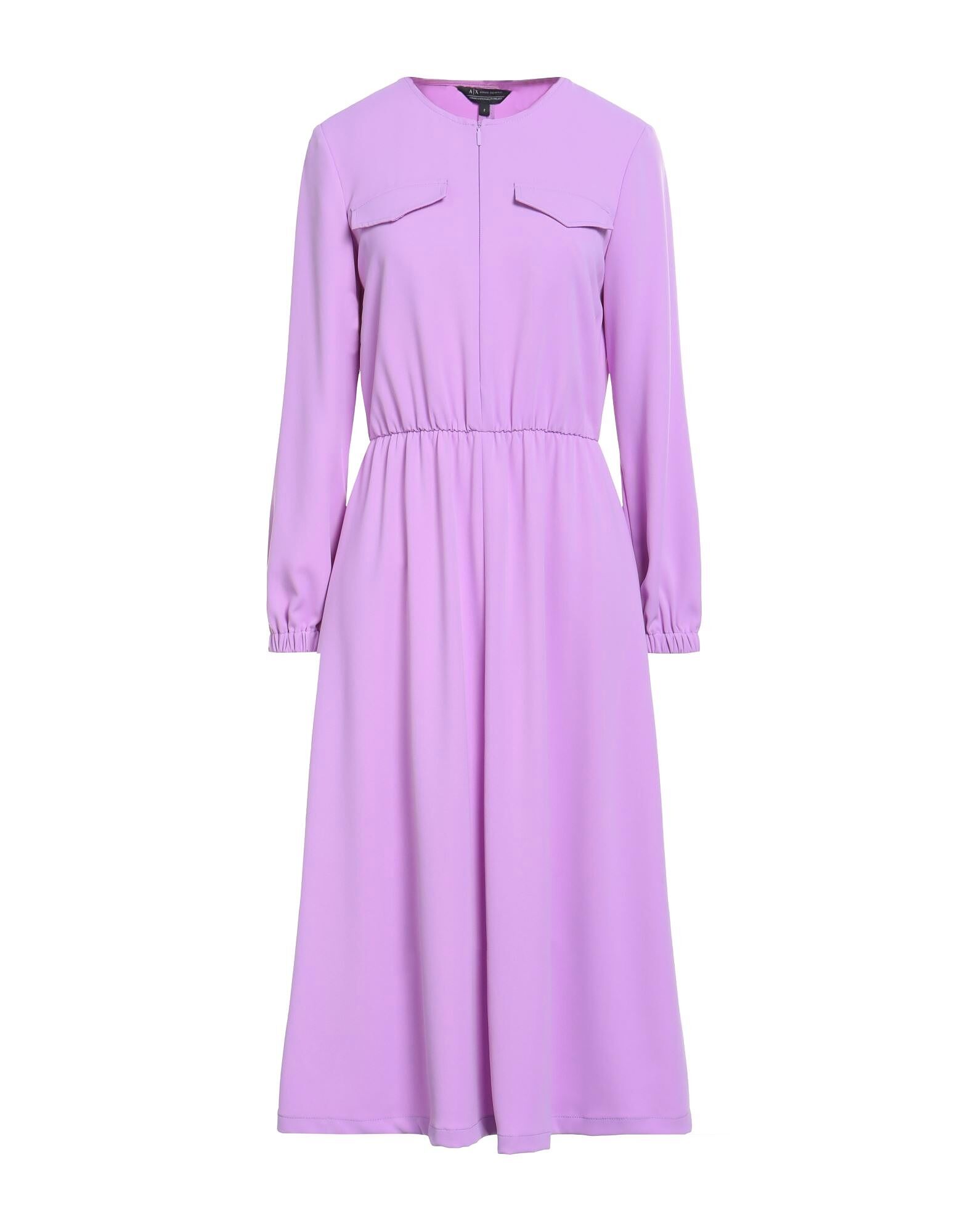 

Платье миди Armani Exchange, сиреневый