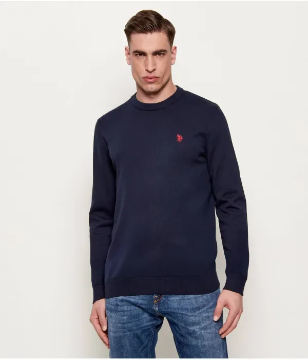 Свитер regular fit Us Polo Assn, темно-синий