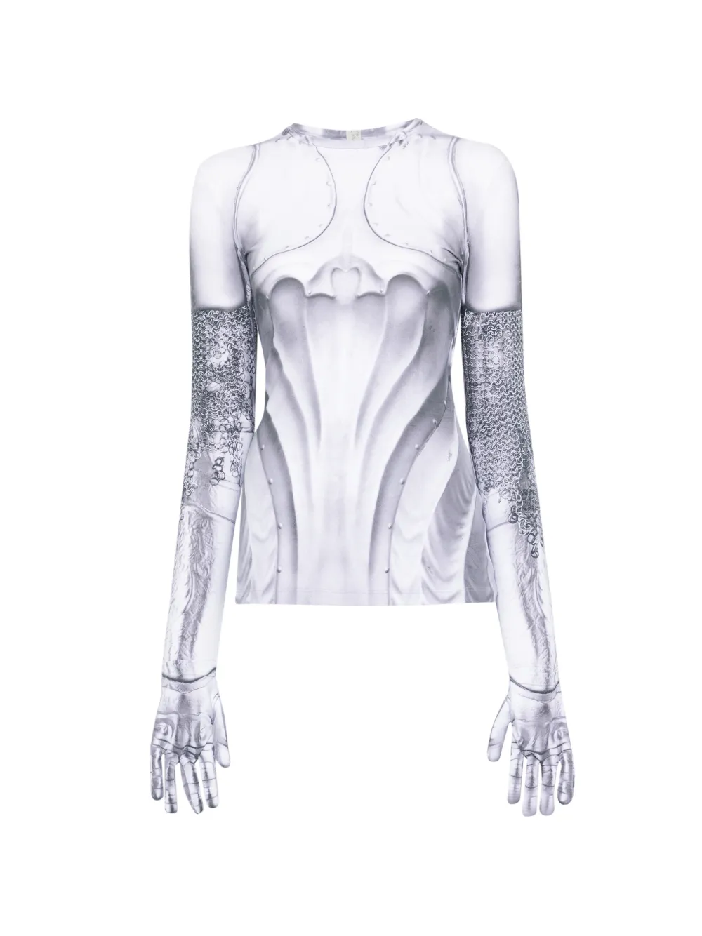 

Футболка с деталями в виде перчаток Victor Clavelly, белый