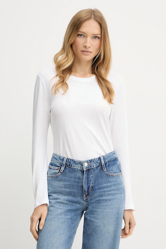 

Хлопковая водолазка Armani Exchange, белый