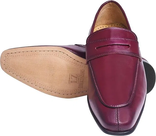 Мокасины кожаные LIBERTYZENO Penny Burgundy — фото 2