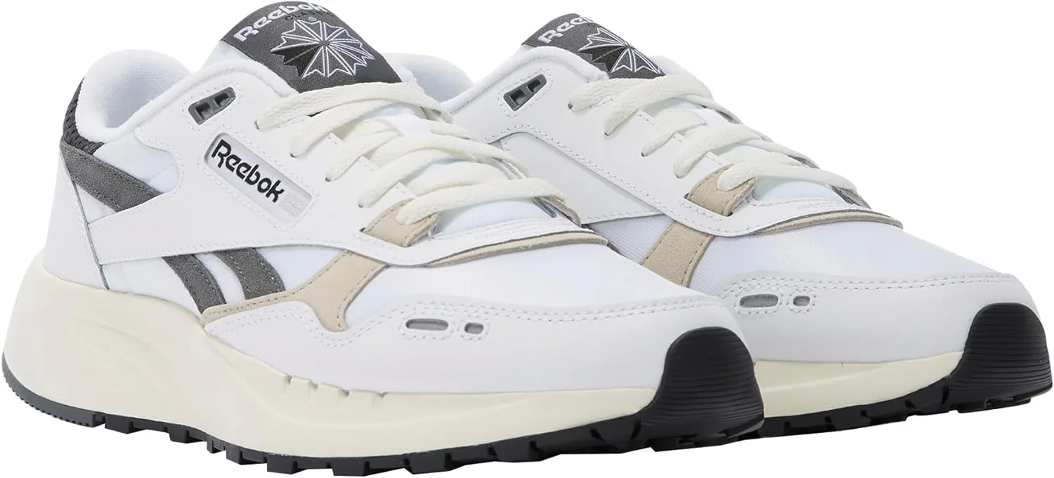 Кроссовки Reebok Unisex Classic Leather 2400, белый/серый — фото 2