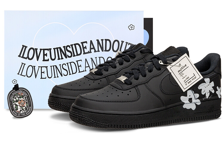 

Кроссовки Nike Air Force 1 Skateboard Shoes Women's Low-Top Black White