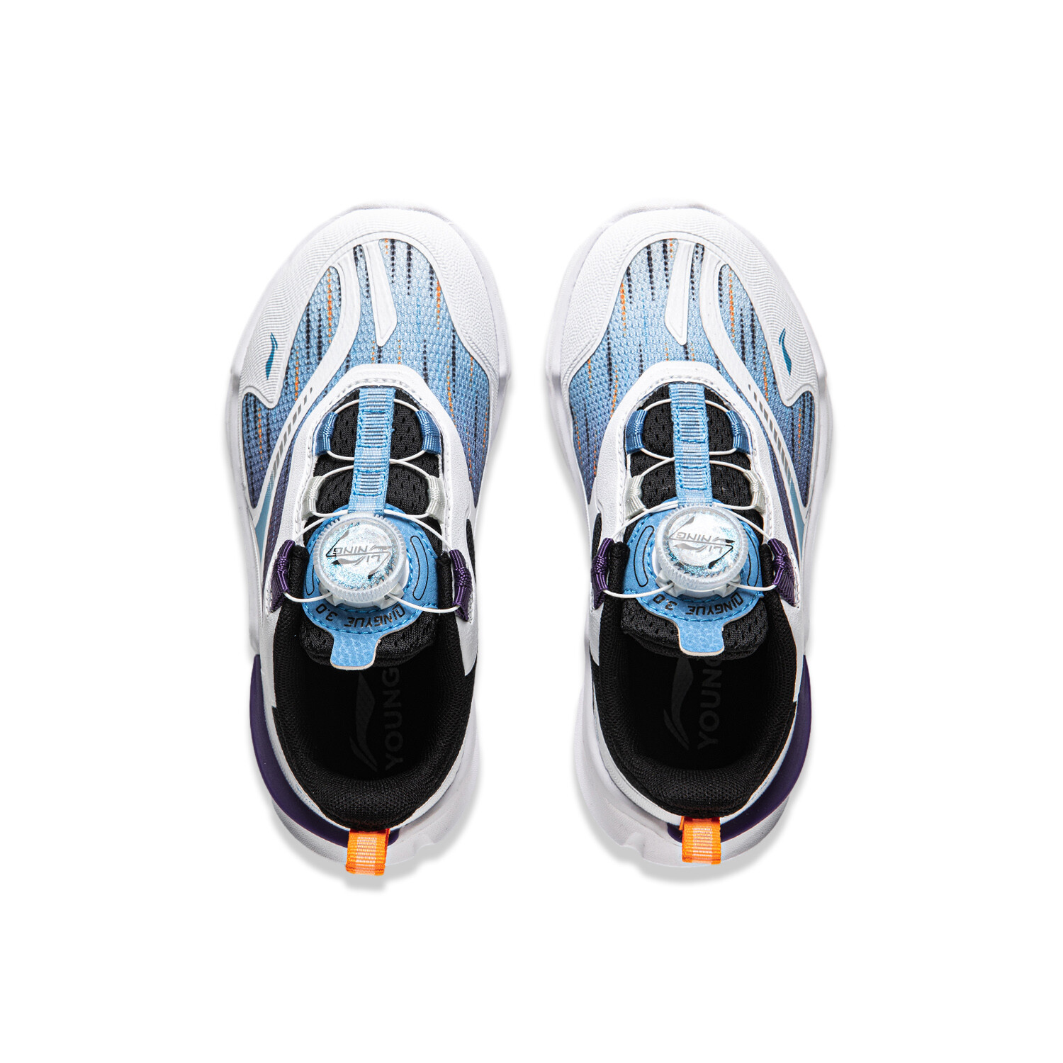 Кроссовки LINING YOUNG Kids Lifestyle Shoes Kids Low-top Standard White / Cobalt White Blue / Black, синий — фото 4