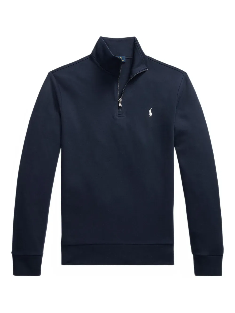 Толстовка с вышивкой и застежкой-молнией до середины груди Polo Ralph Lauren, синий